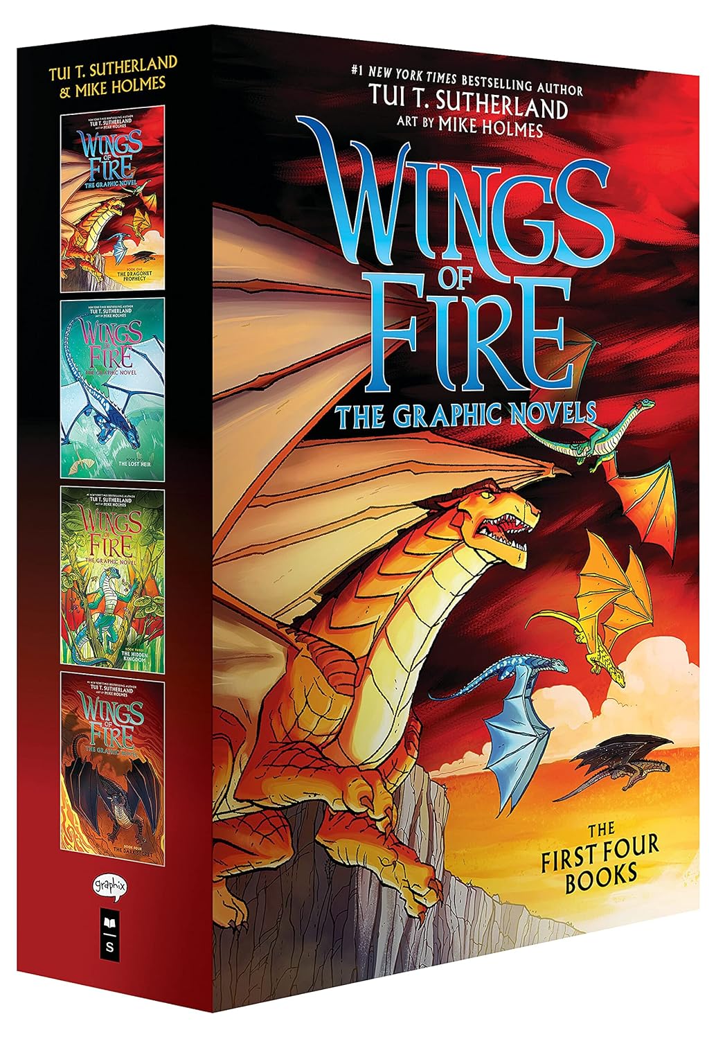 Wings of Fire #1-#4: A Graphic Novel Box Set (Wings of Fire Graphic Novels #1-#4) (Wings of Fire Graphix) Paperback – November 2, 2021